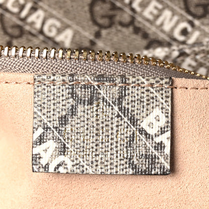 Gucci X BALENCIAGA GG Supreme Monogram Logo Print Horsebit 1955 Shoulder Bag Beige Ebony 6 of 10
