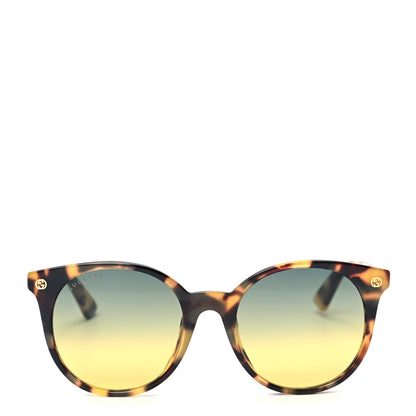 Gucci Round GG0091S Sunglasses Havana 2 of 8