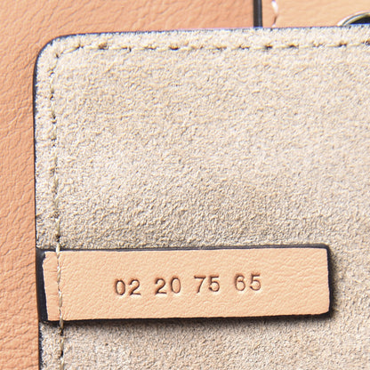 Chloe Suede Calfskin Mini Faye Shoulder Bag Milky Orange 6 of 11
