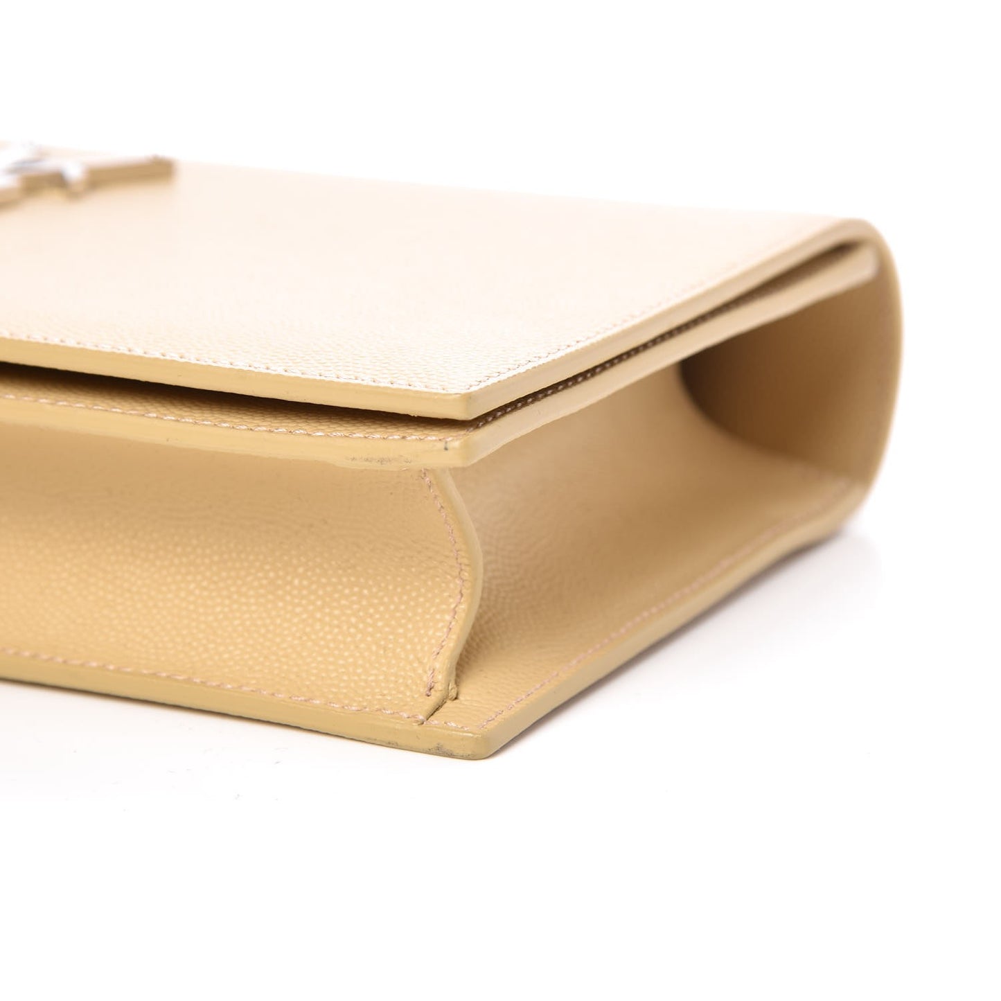Grain De Poudre Classic Kate Monogram Clutch Nude Powder