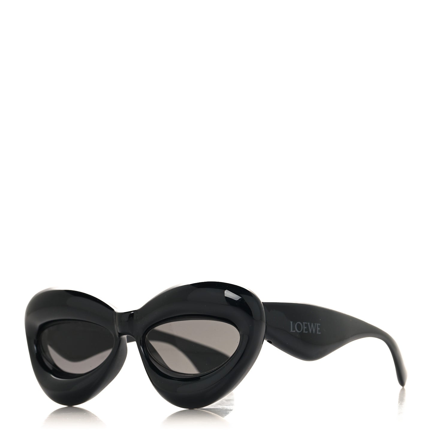 Acetate Inflated Cat-Eye Sunglasses LW40097I Black