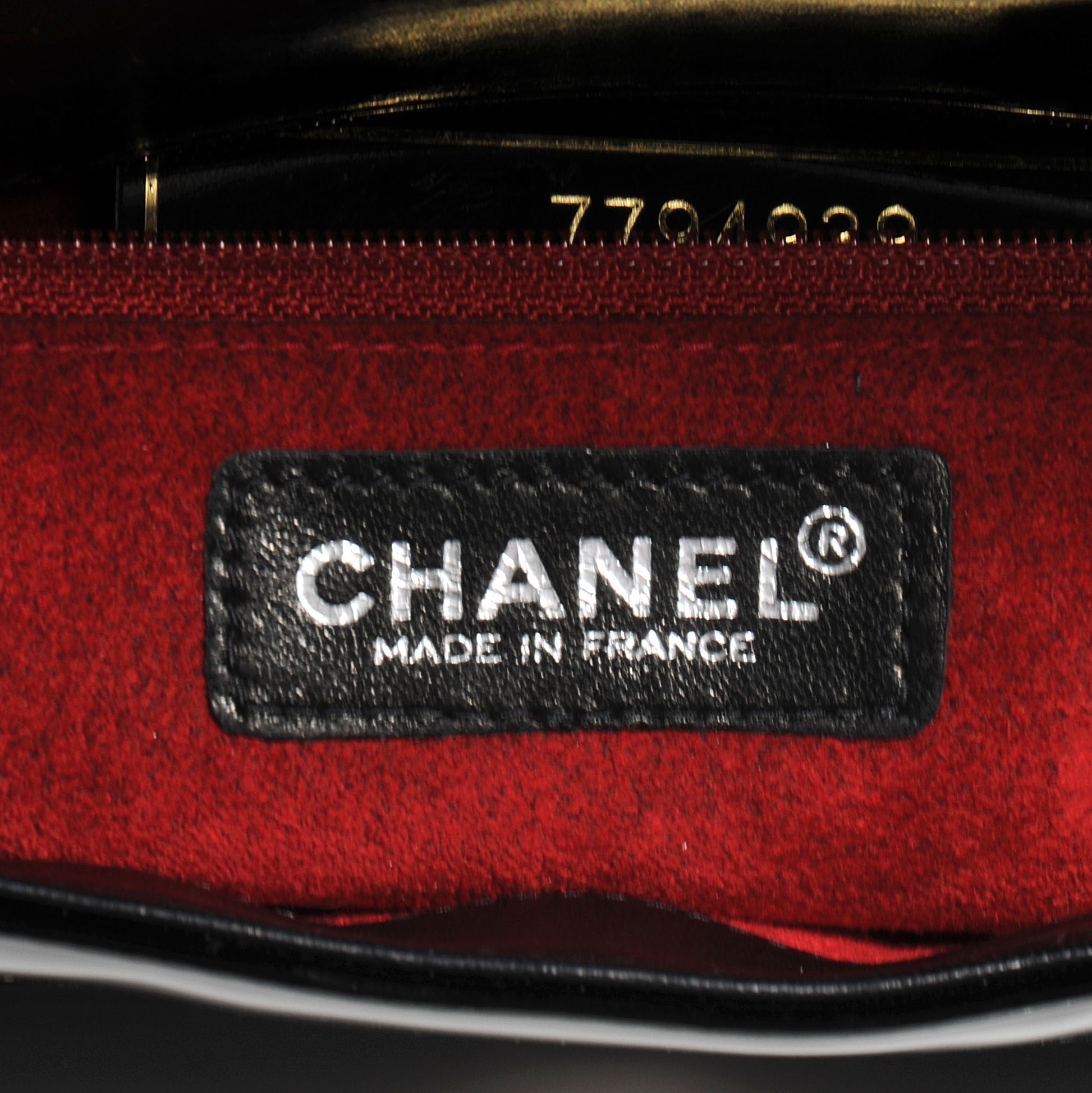 Chanel Patent Chocolate Bar Quilted CC Flap Black 6 of 8