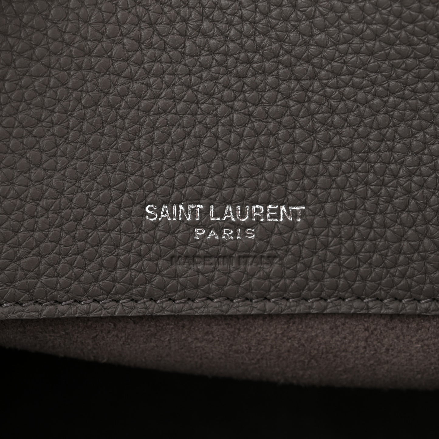 Grained Calfskin Baby Supple Sac De Jour Fog