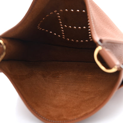 Hermes Taurillon Clemence Evelyne III PM Gold 5 of 9