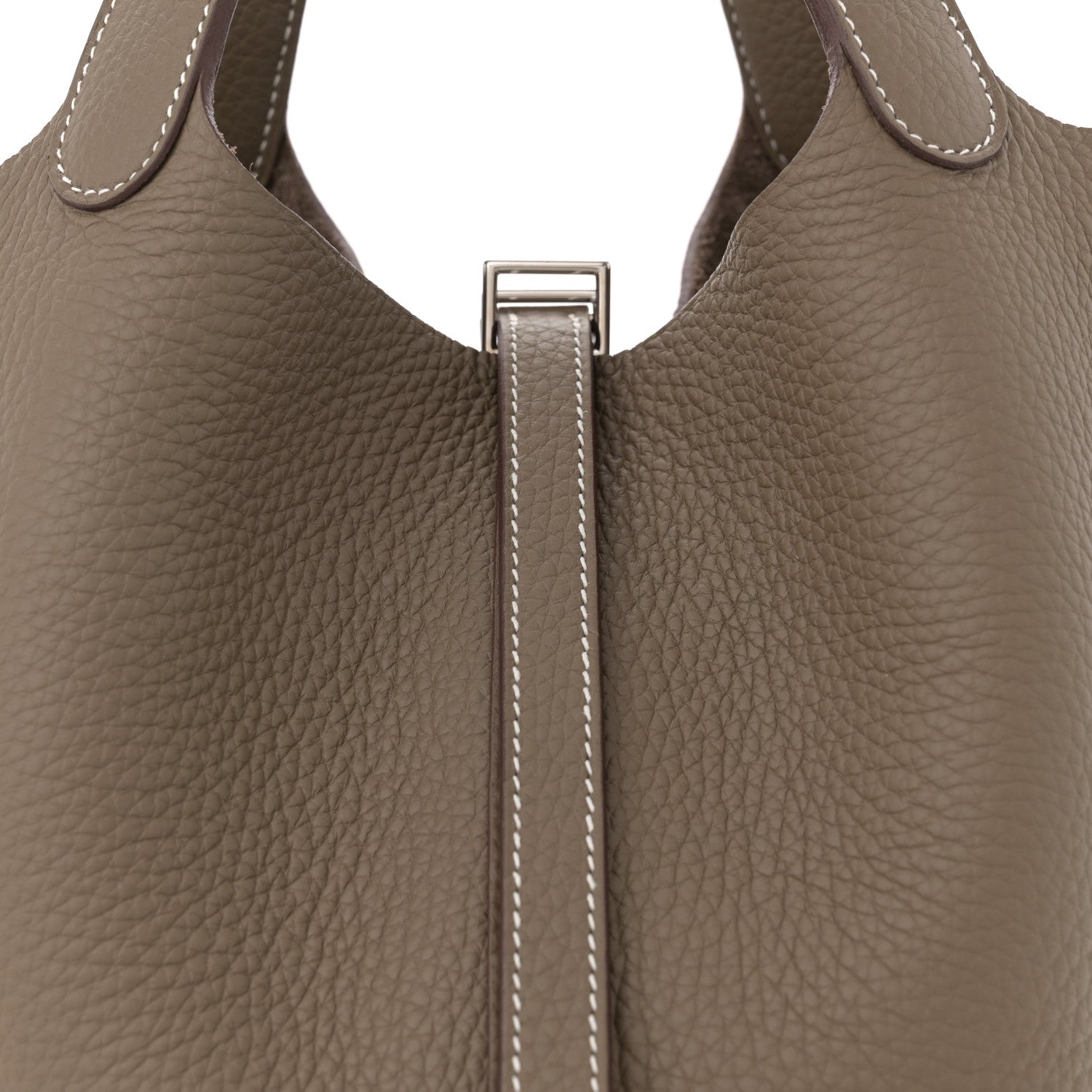 Hermes Taurillon Clemence Picotin Lock 22 MM Etoupe 8 of 10