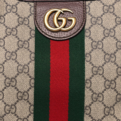 Gucci GG Supreme Monogram Web Small Ophidia Half Moon Hobo Brown 7 of 11