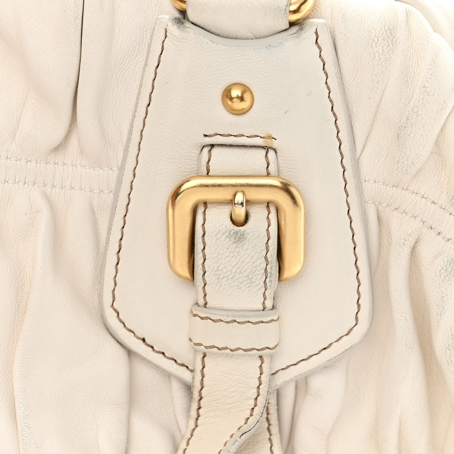 Prada Nappa Gaufre Shopping Satchel White 12 of 28