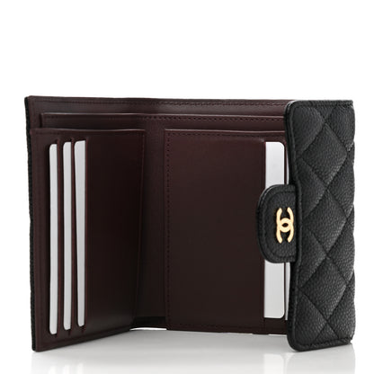 Chanel Caviar Quilted Compact Flap Wallet Black 5 of 9