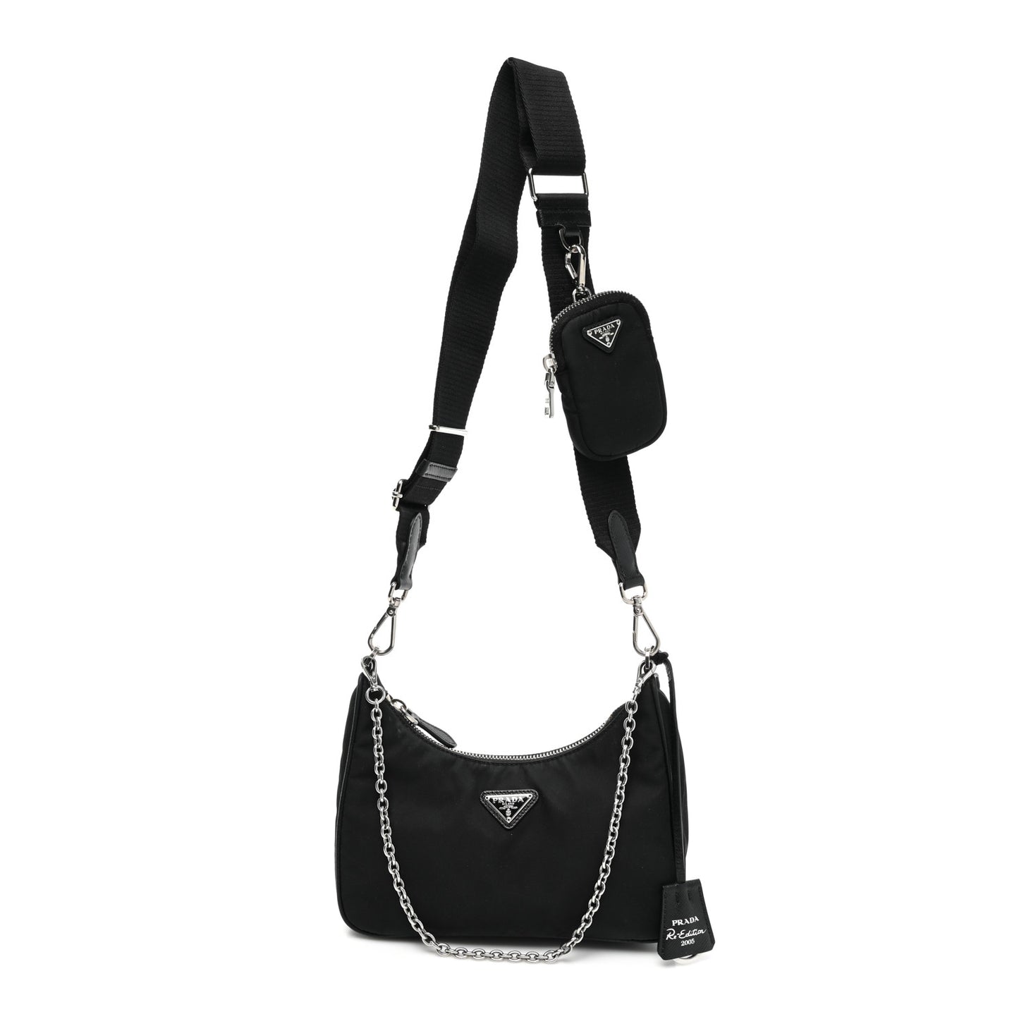 Nylon Re-Edition 2005 Shoulder Bag Black