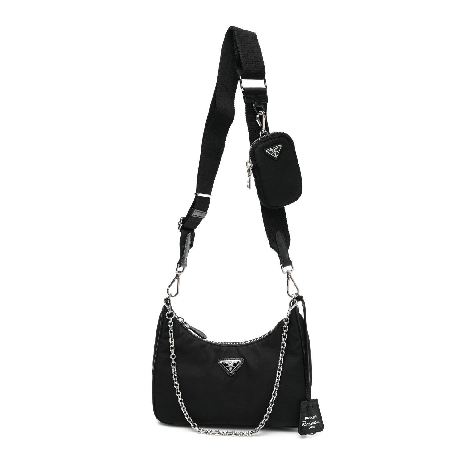 Prada Nylon Re-Edition 2005 Shoulder Bag Black 1 of 8