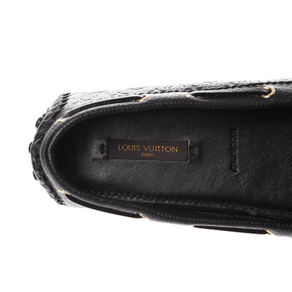 Louis Vuitton Calfskin Monogram Gloria Loafers 40 Black 6 of 9