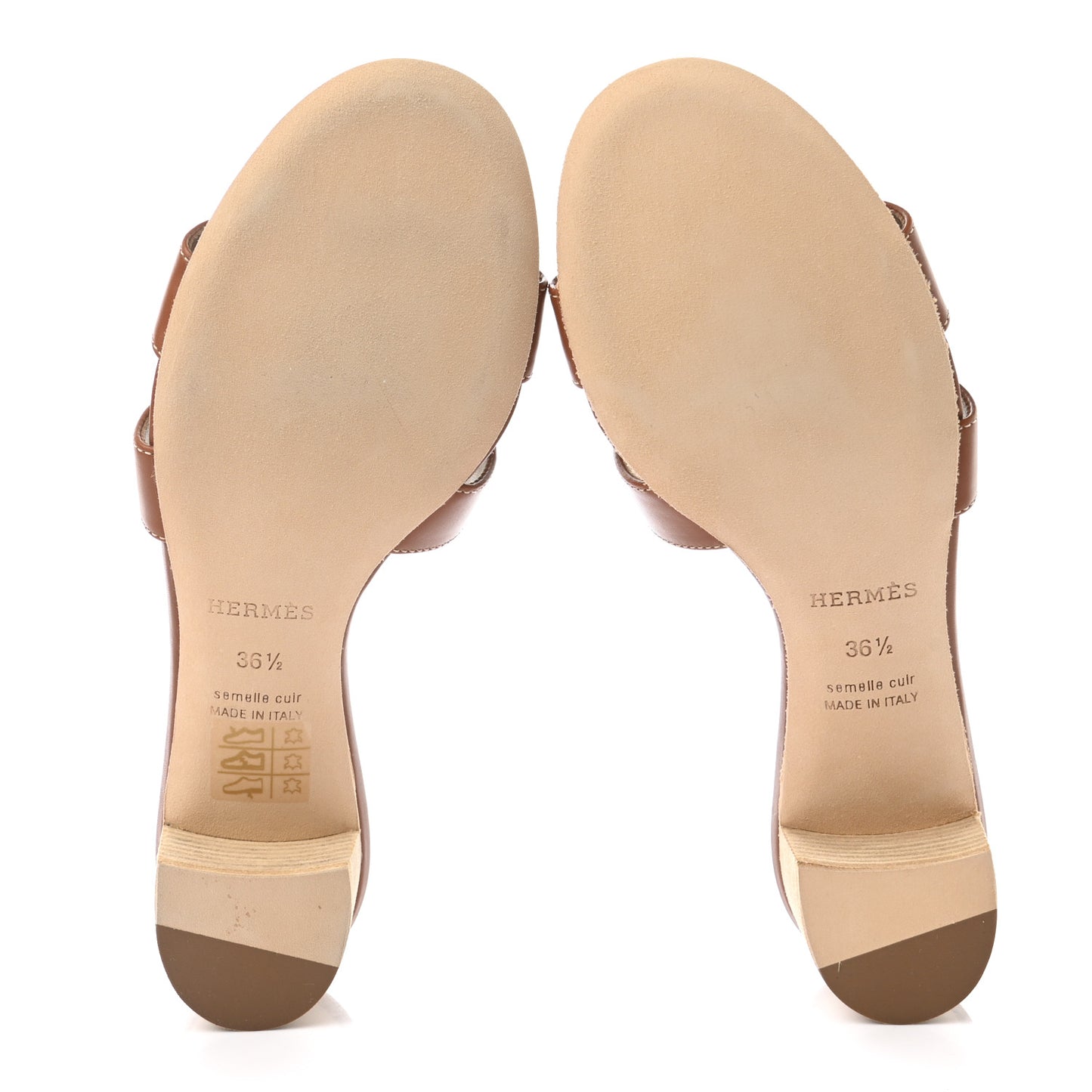Calfskin Oasis Sandals 36.5 Gold