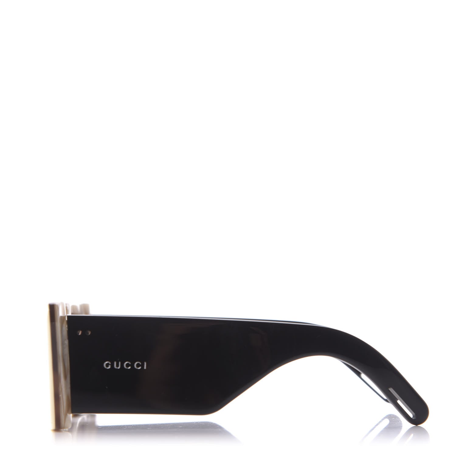 Gucci Acetate Rectangular Flap GG0543S Sunglasses White Black 3 of 10