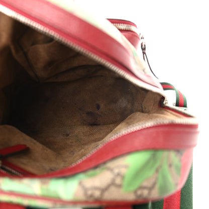 Gucci GG Supreme Monogram Tian Web Small Day Backpack Beige Multicolor Red 5 of 18