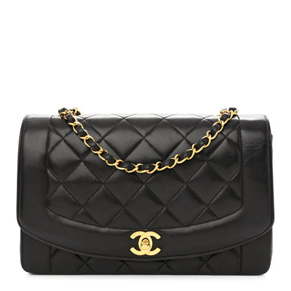 Chanel Lambskin Quilted Medium Single Flap Black 1 of 12