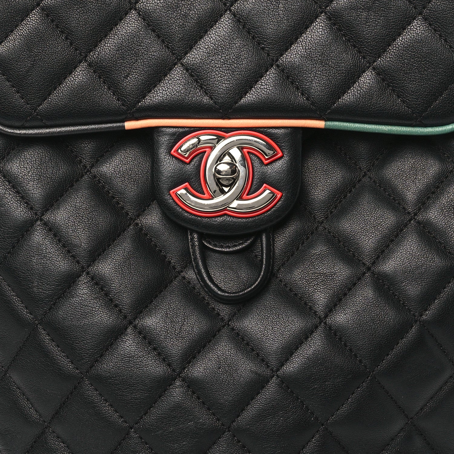 Chanel Lambskin Quilted Small Cuba Urban Spirit Backpack Black 8 of 11