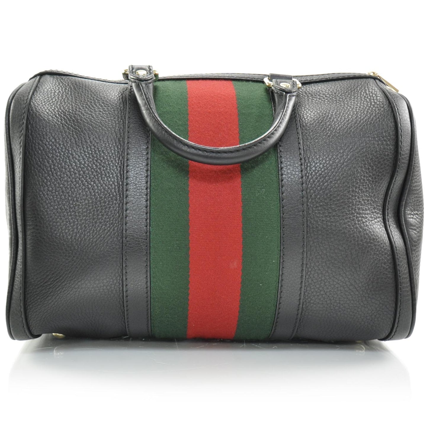 Leather Vintage Web Boston Black