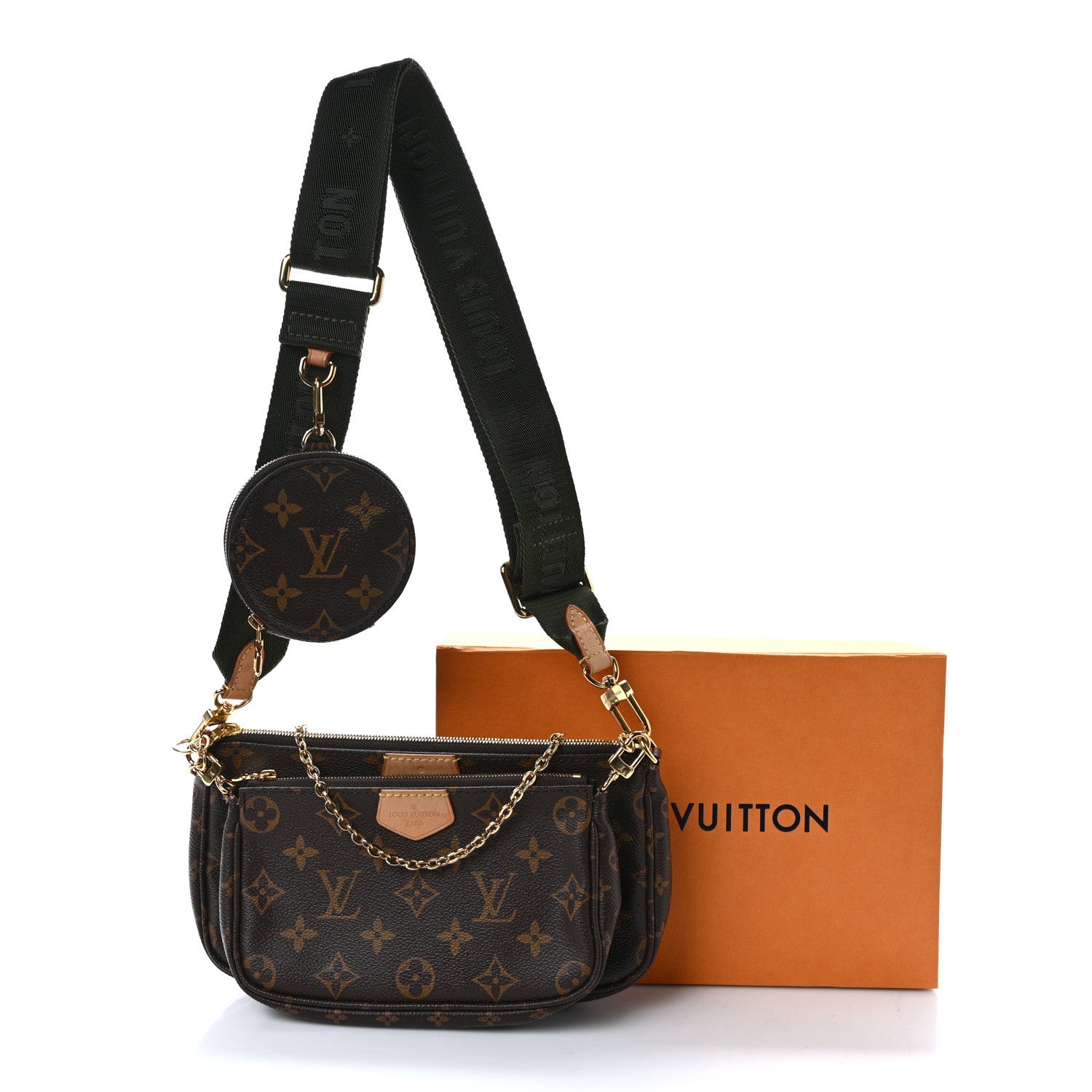 Louis Vuitton Monogram Multi Pochette Accessories Kaki 4 of 10