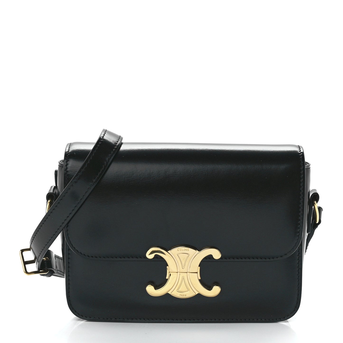 Shiny Calfskin Teen Triomphe Black