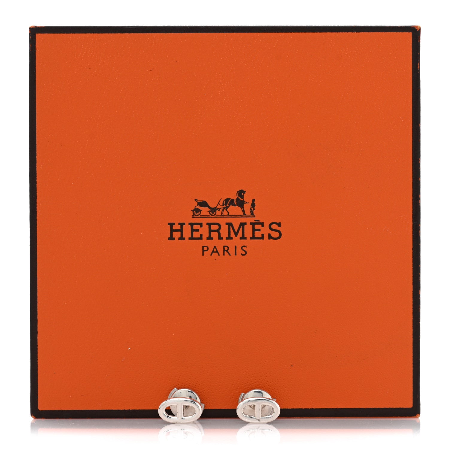 Hermes Sterling Silver TPM Farandole Earrings 5 of 5