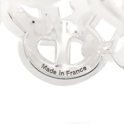 Hermes Sterling Silver GM Chaine d'ncre Enchainee Band Ring 49 4.75 5 of 6