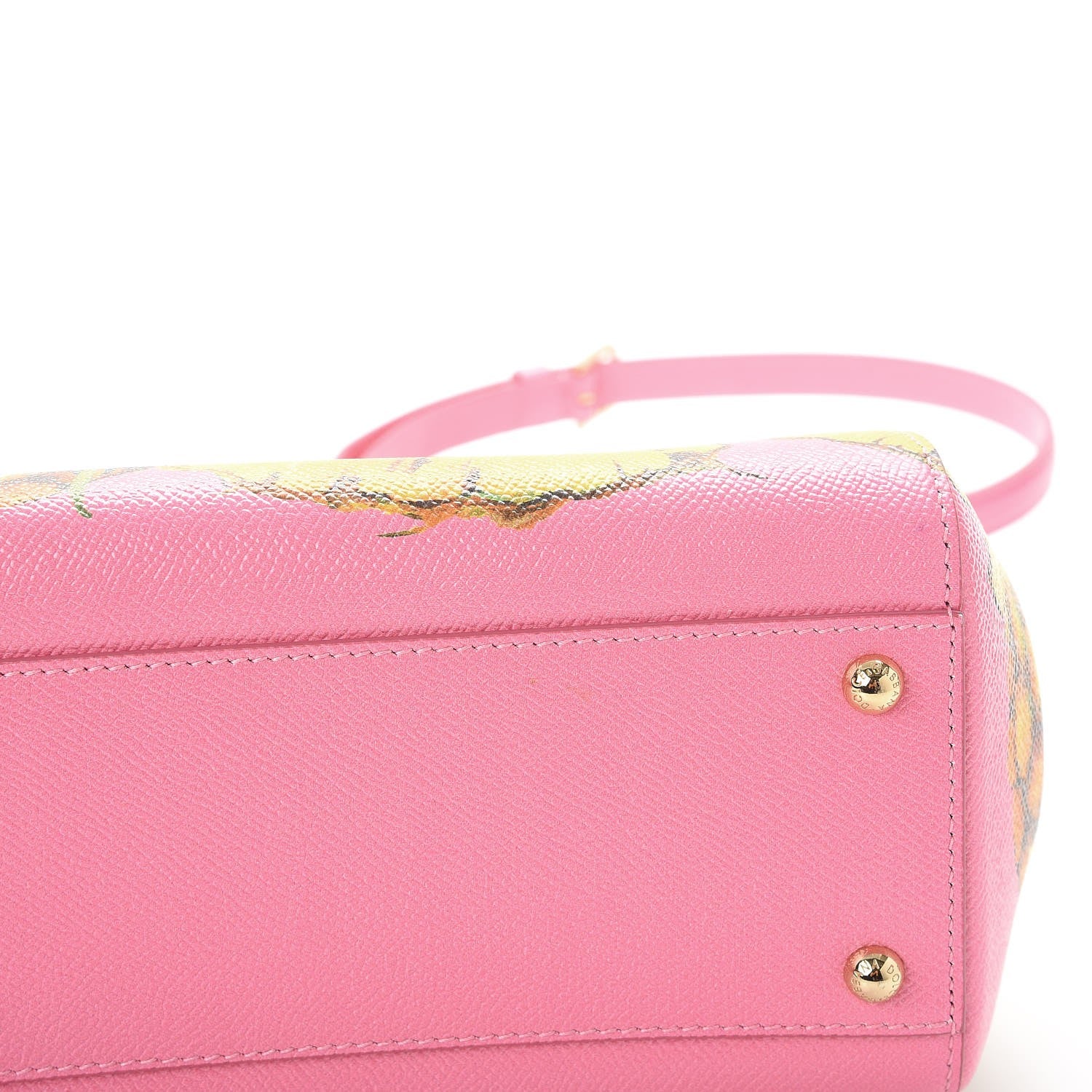 Dolce & Gabbana Dauphine Pineapple Print Medium Miss Sicily Satchel Rosa 7 of 9
