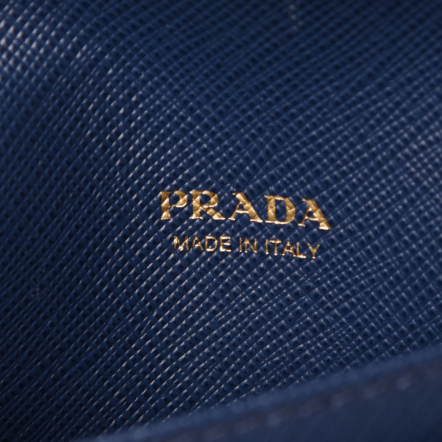 Prada Saffiano Metal Flap Wallet Bleuette 7 of 9