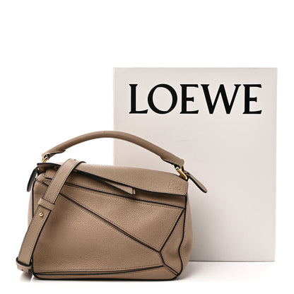 Loewe Grained Calfskin Small Puzzle Bag Sand 10 of 10