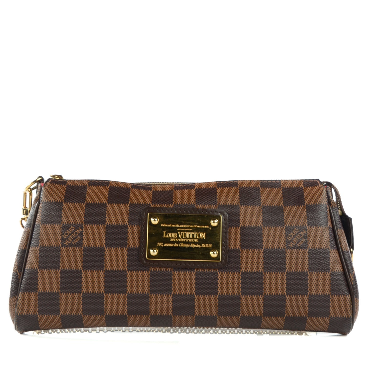 Louis Vuitton Damier Ebene Eva Clutch 1 of 8