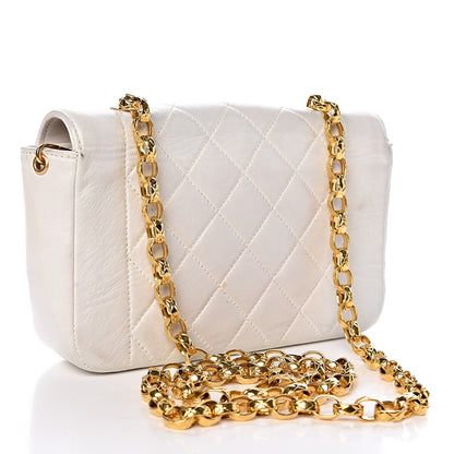 Chanel Lambskin Quilted Small Single Flap White 3 of 15