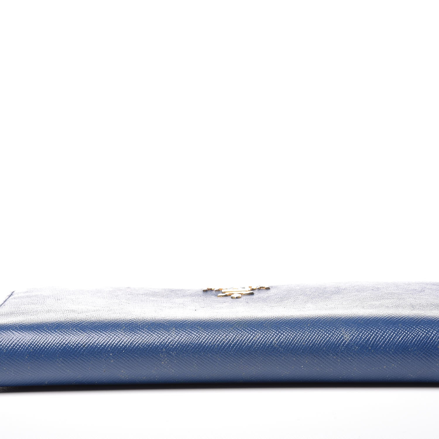 Prada Saffiano Metal Zip Around Wallet Bleuette 9 of 18