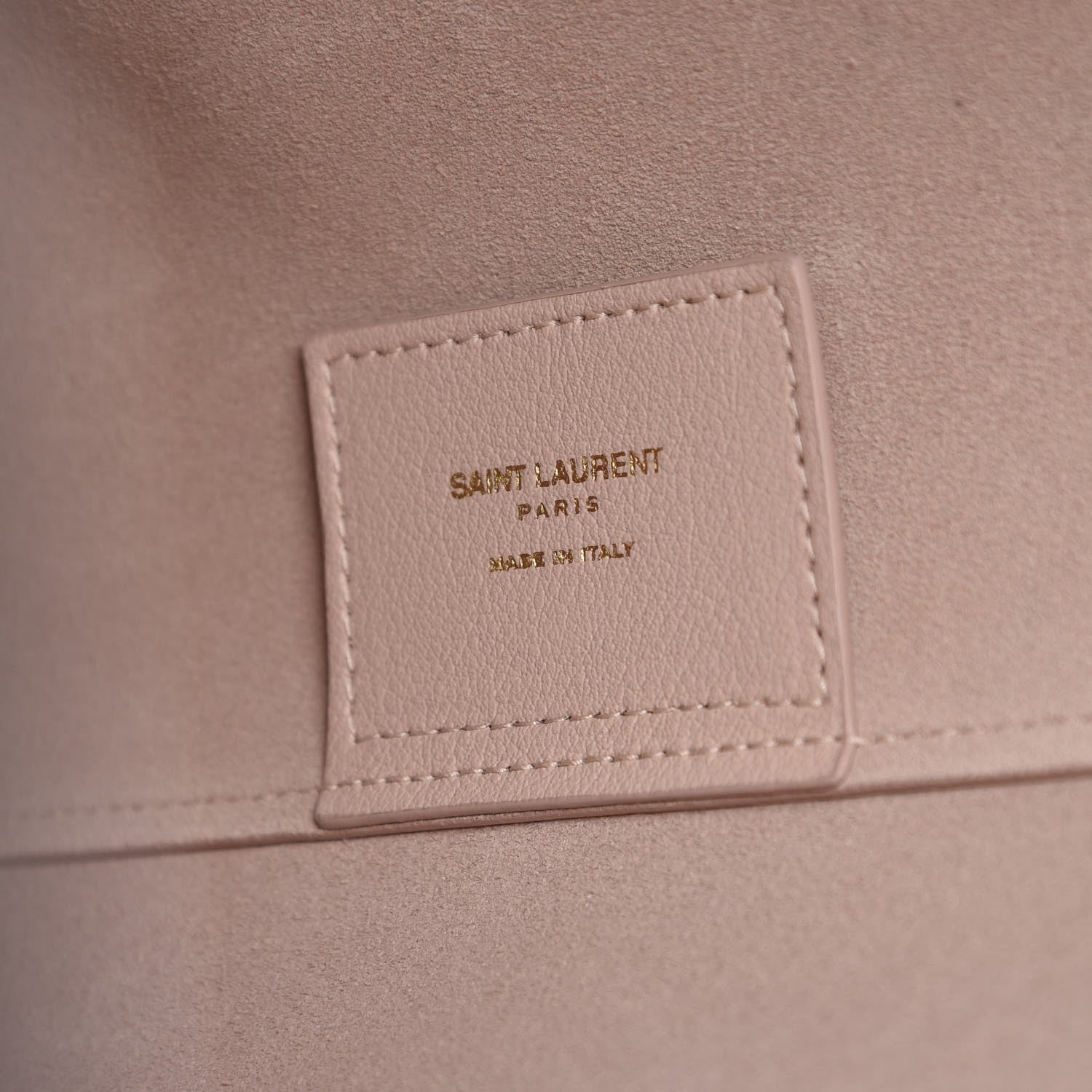 Saint Laurent Calfskin Large Shopping Tote Pale Blush 6 of 7