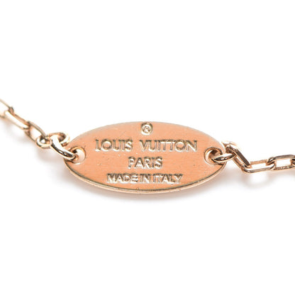 Louis Vuitton Swarovski LV and V Heart Strass Necklace Rose Gold 4 of 6