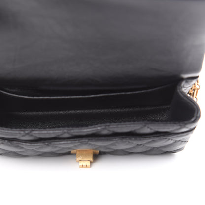Chanel Aged Calfskin Quilted 2.55 Reissue Chain Waist Bag Black 5 of 12