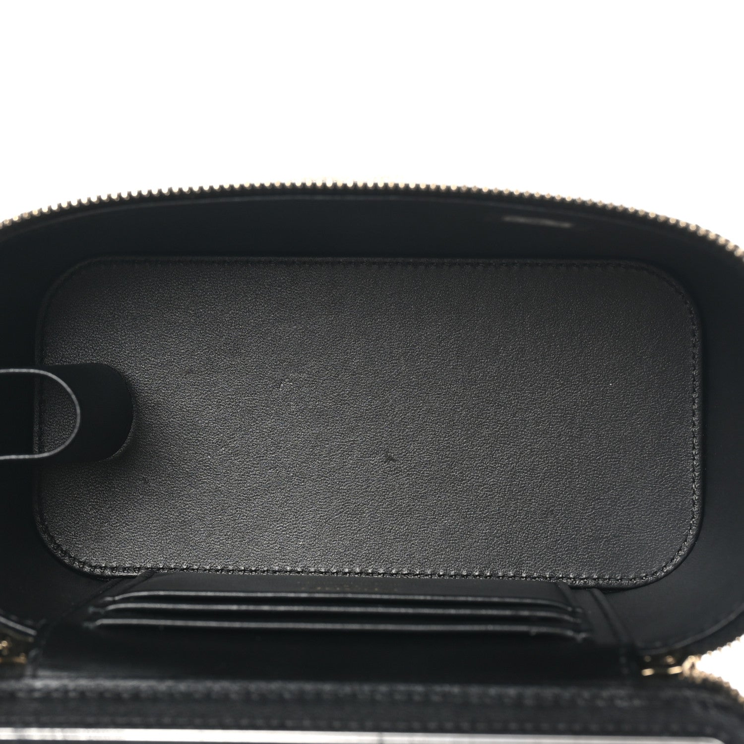 Chanel Lambskin Quilted Small Vanity Case With Chain Black 6 of 11