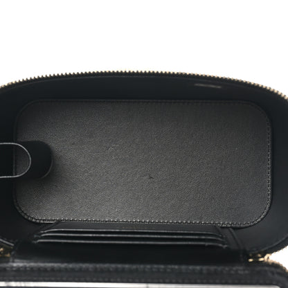 Chanel Lambskin Quilted Small Vanity Case With Chain Black 6 of 11