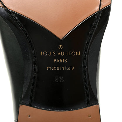 Louis Vuitton Hand Waxed Calfskin Mens LV Vendome Chelsea Boots 8.5 Black 6 of 10