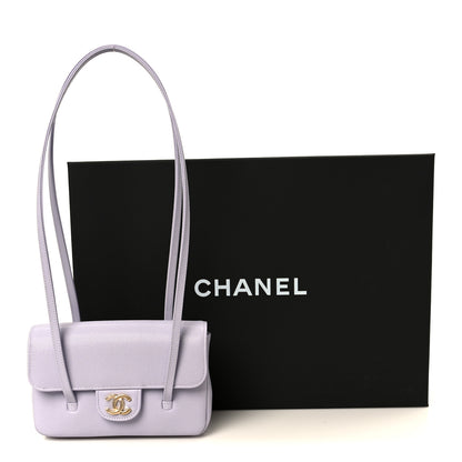 Chanel Shiny Caviar Mini Preppy Coco Shoulder Bag Purple 11 of 11