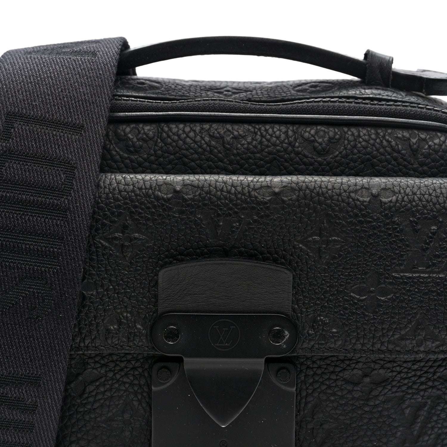 Louis Vuitton Taurillon Monogram S Lock Messenger Black 7 of 10