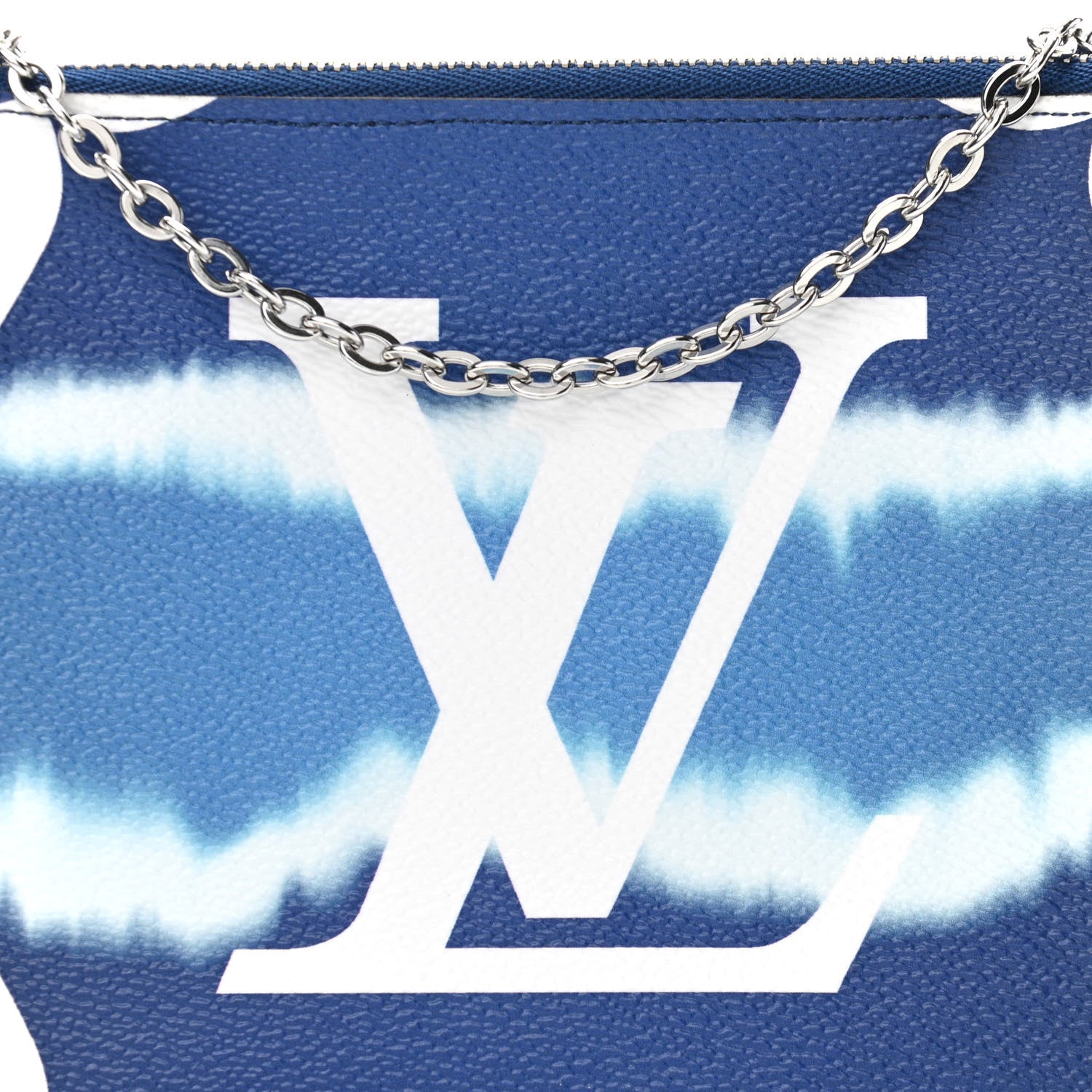 Louis Vuitton Monogram Giant Escale Double Zip Pochette Blue 9 of 11