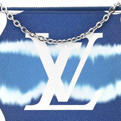 Louis Vuitton Monogram Giant Escale Double Zip Pochette Blue 9 of 11