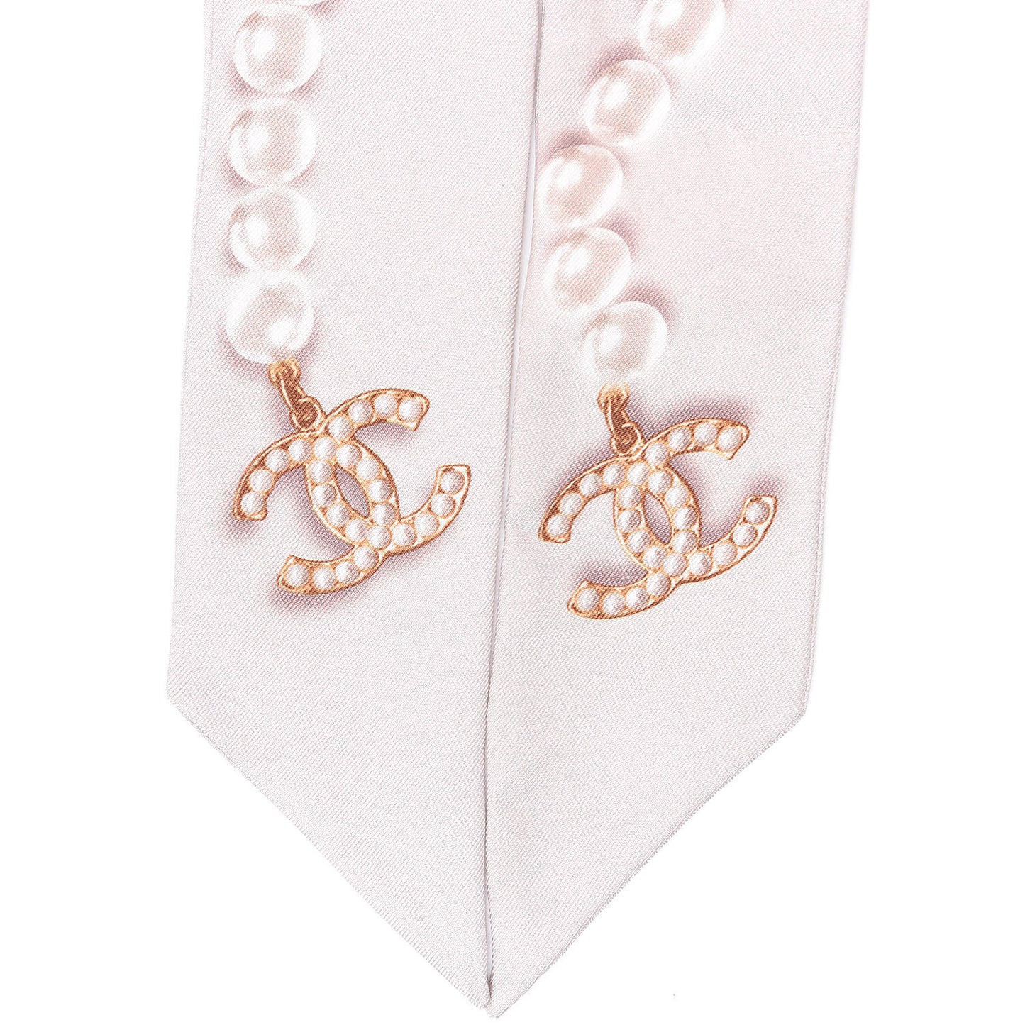 Silk Pearl CC Slim Bandeau Scarf Light Pink