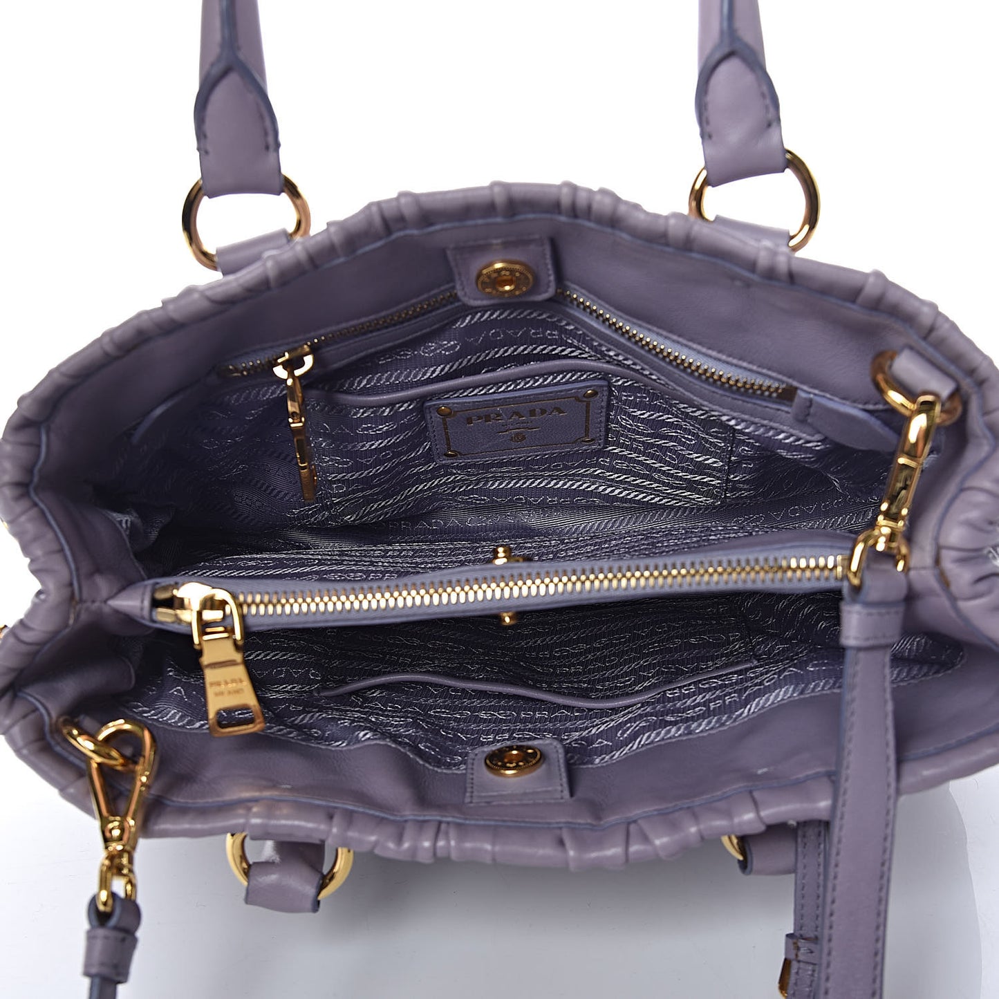 Nappa Gaufre Tote Glicine