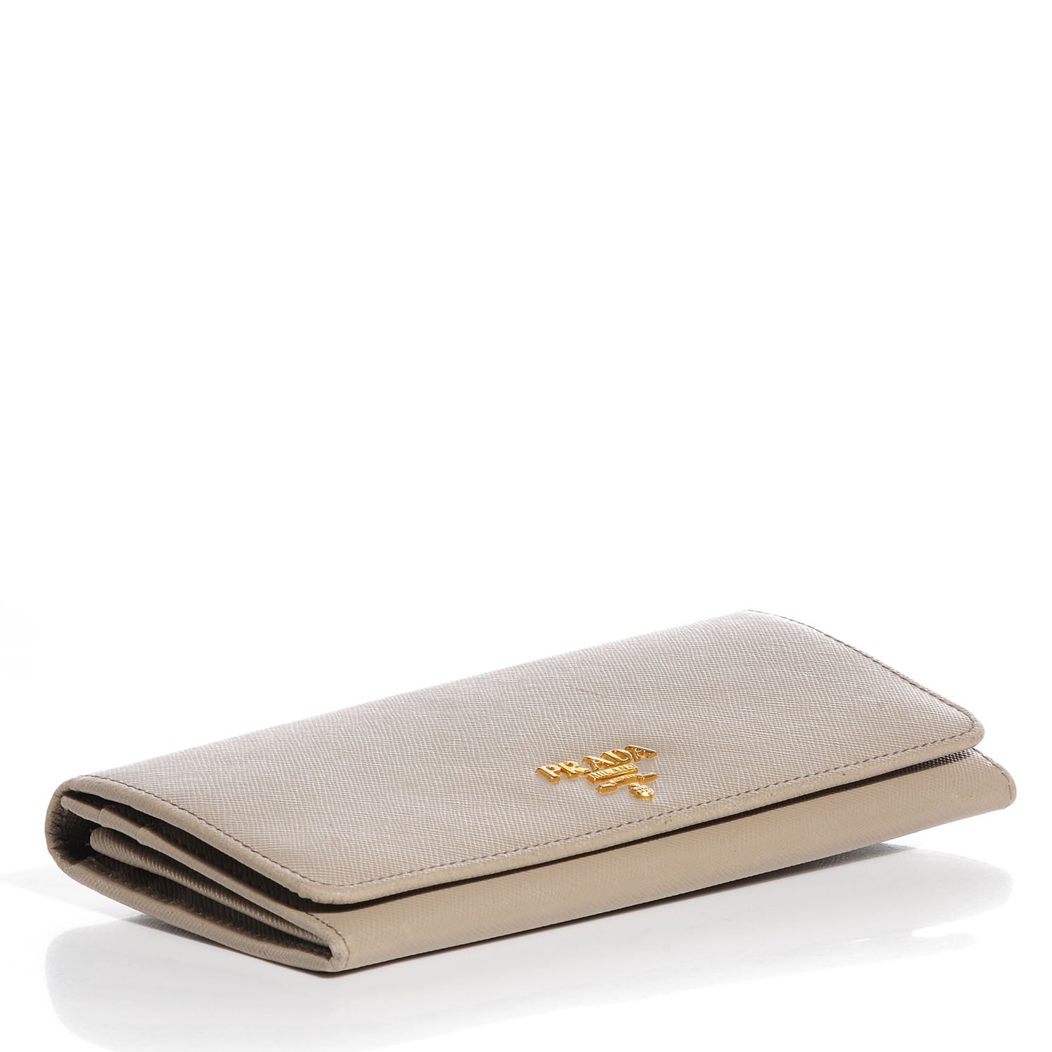 Prada Saffiano Metal Continental Flap Wallet Argilla 4 of 8