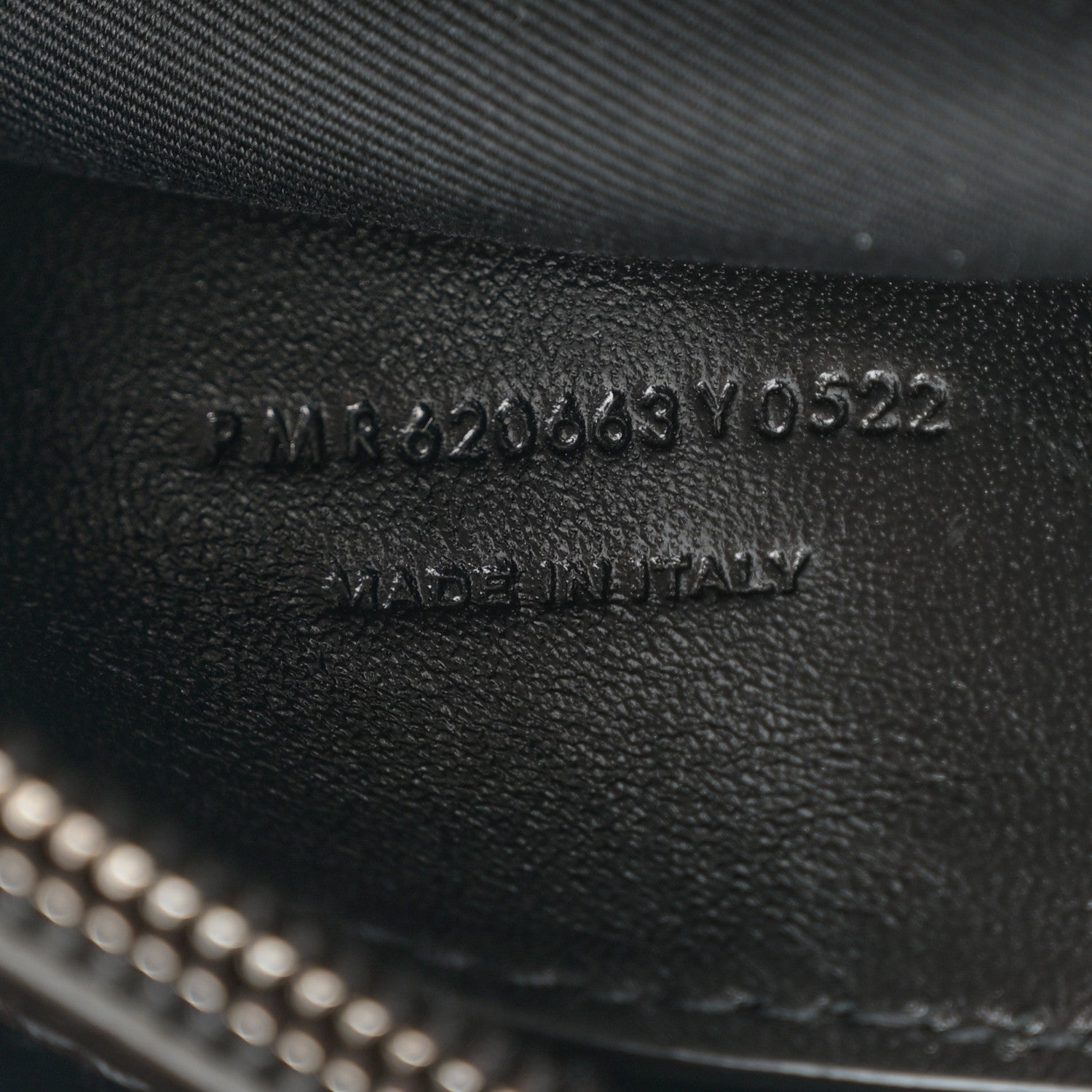 Saint Laurent Calfskin Crocodile Embossed West Hollywood Monogram Fold-Over Dark Brown 7 of 11