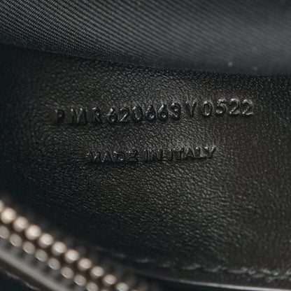 Saint Laurent Calfskin Crocodile Embossed West Hollywood Monogram Fold-Over Dark Brown 7 of 11
