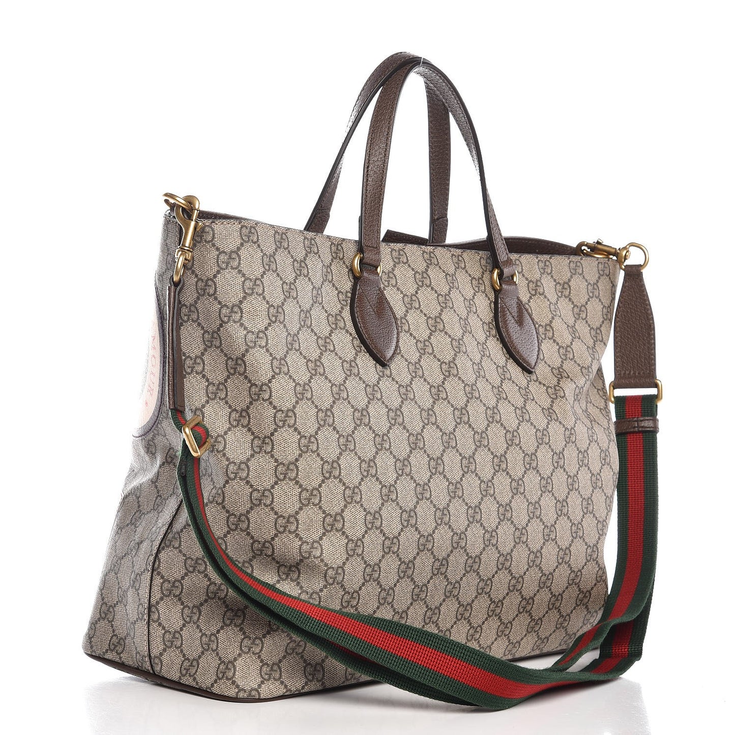 Soft GG Supreme Monogram Courrier Medium Crossbody Tote Beige New Acero