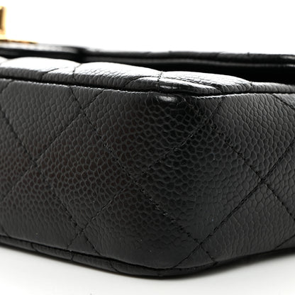 Chanel Caviar Quilted East West Flap Black 10 of 10