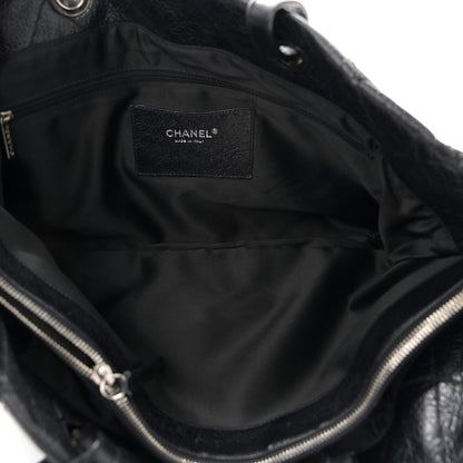 Chanel Glazed Calfskin Large On the Road Zip Tote Black 6 of 11