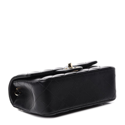 Chanel Lambskin Quilted Mini Rectangular Flap Black 4 of 11